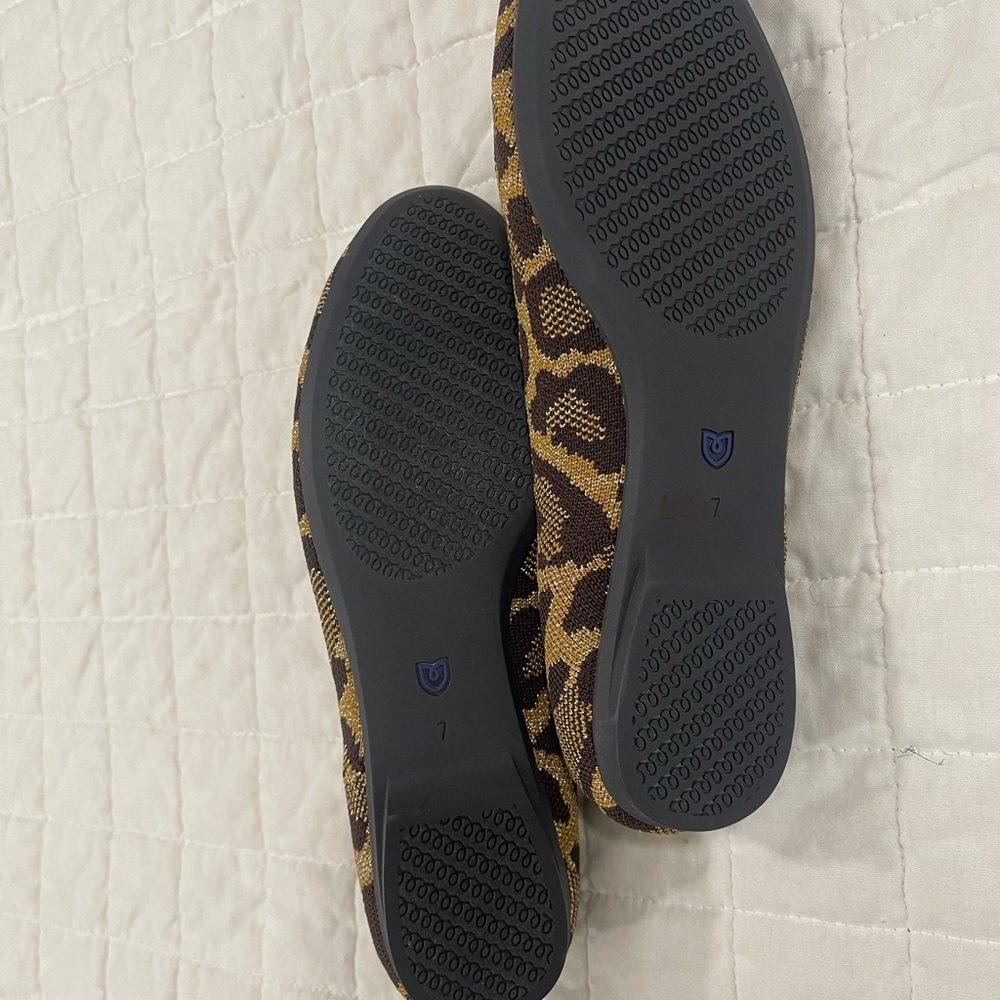 Rothy's Brown and Tan Leopard Flats - Picture 3 of 3